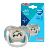 Smoczki uspokajające - Canpol Babies Silikonowy Smoczek Symetryczny 6-18m Exotic Animals Leniwiec - miniaturka - grafika 1