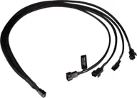 Kable komputerowe i do monitorów - Alphacool Alphacool Y-Splitter 4-Pin auf 4x 4-Pin PWM 60cm - schwarz - miniaturka - grafika 1