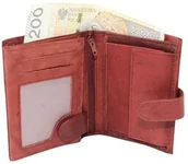 Portfele - Portfel Męski Skórzany WILD Skóra Licowa Duży Pionowy Z Zapięcia 5679-1 Pionowy I Poziomy Suwak 12 x 10 x 2 [cm] - miniaturka - grafika 1
