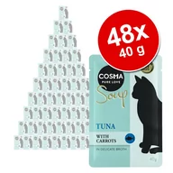 Mokra karma dla kotów - Megapakiet Cosma Soup, 48 x 40 g  - Tuńczyk i kurczak z batatami - miniaturka - grafika 1