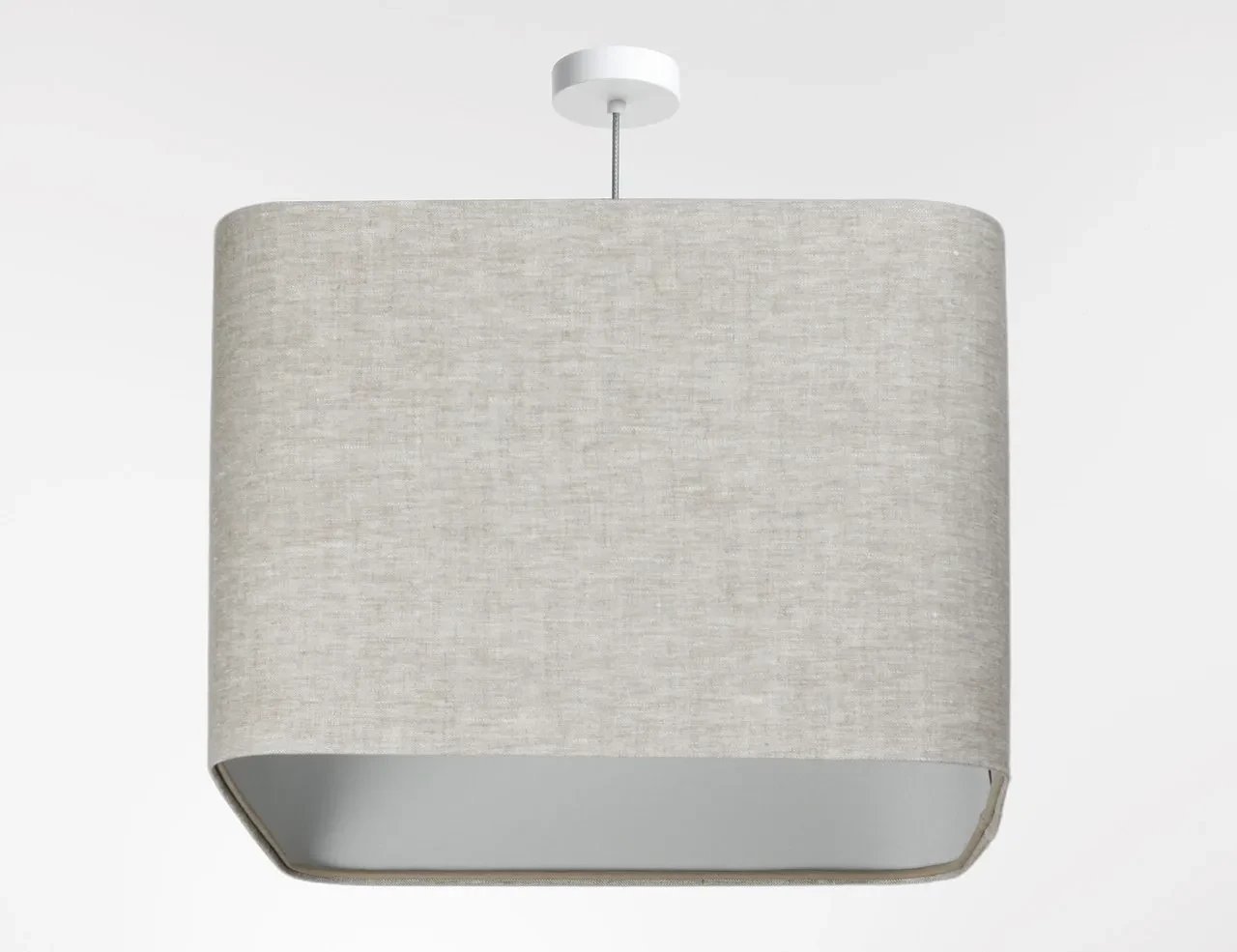 Lampa wisząca KWADRO LEN 010-40w25 beżowa/szara BPS KONCEPT