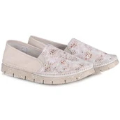 Półbuty damskie - Półbuty damskie Maciejka 03512-72/00-0 BEŻ+MOZAIKA BEŻ R.37 - miniaturka - grafika 1