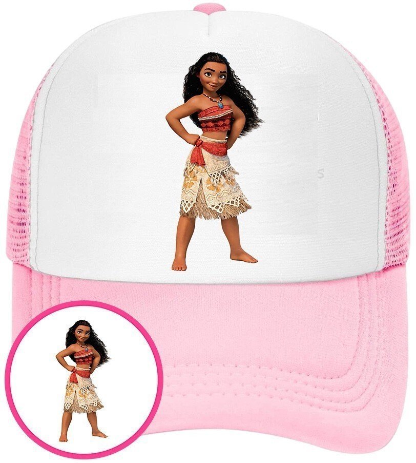Czapka z Daszkiem Moana Różowa z Nadrukiem Lato Siatka Bejsbolówka