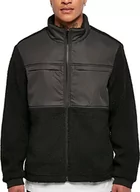 Kurtki męskie - Urban Classics Męska kurtka typu sherpa, Czarny, L - miniaturka - grafika 1