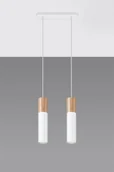 Lampy sufitowe - Sollux Lighting Lampa wisząca PABLO 2 biała - miniaturka - grafika 1