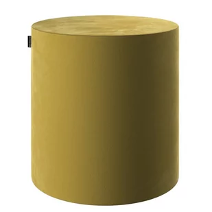 Dekoria Dekoria Puf Barrel oliwkowy zielony velvet welur - Pufy i podnóżki - miniaturka - grafika 1
