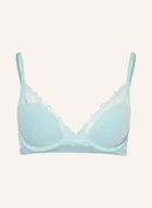 Biustonosze - Calvin Klein Biustonosz Usztywniany Icon Lace blau - miniaturka - grafika 1
