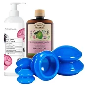 Akcesoria medycyny naturalnej - Bańki Chińskie Bańka Gumowa Masaż Cellulit 4 szt - miniaturka - grafika 1