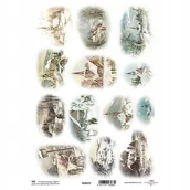 Scrapbooking - Papier do scrapbookingu A4 - TAG0172 zimowe widoczki - miniaturka - grafika 1