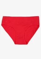 Majtki damskie - Czerwone Majtki Figi z Bawełny Aonevia - miniaturka - grafika 1