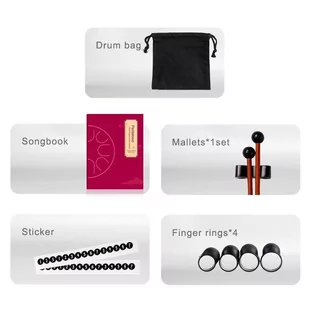 Tongue Drum Hluru Lotus THL11-10 Charcoal - Perkusje - miniaturka - grafika 2