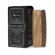 Kosmetyki i akcesoria do pielęgnacji brody - HISKIN MEN Drewniana szczotka do pielęgnacji wąsów I brody - miniaturka - grafika 1
