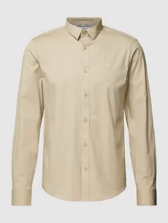 Koszule męskie - Koszula biznesowa o kroju slim fit z kołnierzykiem typu kent model ‘POPLIN’ - grafika 1