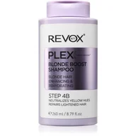 Szampony do włosów - Revox B77 Plex Blonde Boost Shampoo. Step 4B szampon neutralizujący żółte odcienie do włosów blond 260 ml - miniaturka - grafika 1