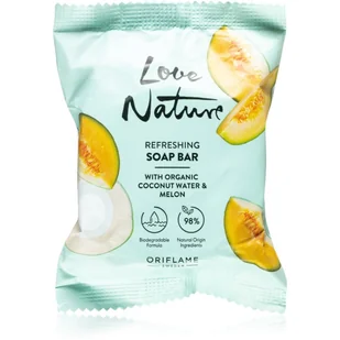 Oriflame Love Nature Coconut Water & Melon mydło oczyszczające w kostce 75 g - Mydła - miniaturka - grafika 1