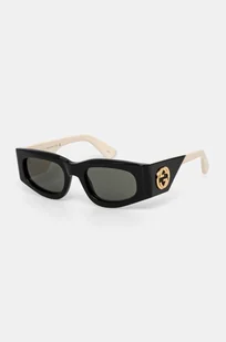 Gucci okulary przeciwsłoneczne damskie kolor czarny GG1664S - Okulary przeciwsłoneczne - miniaturka - grafika 1