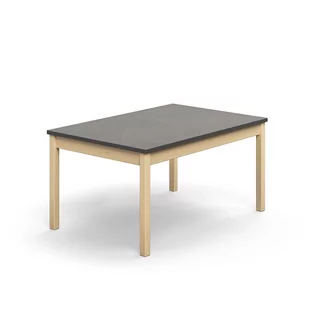 Stół DECIBEL, 1200x800x590 mm, dźwiękochłonne linoleum, ciemnoszary - Stoły i stoliki do biura - miniaturka - grafika 1