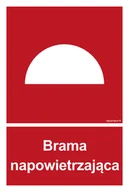 Systemy ekspozycyjne i znaki informacyjne - BC061 BRAMA NAPOWIETRZAJĄCA, PS - PŁYTA PCV 1MM FOTOLUMINESCENCYJNA; (100X148MM) - miniaturka - grafika 1