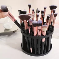 Rękodzieło - TEMU 1 Szt. Obrotowy Uchwyt Na Pędzel Do Makijażu, Odłączalny Plastikowy Organizer Do Przechowywania Kosmetyków, Wielofunkcyjny Stojak Na Biurko O - miniaturka - grafika 1