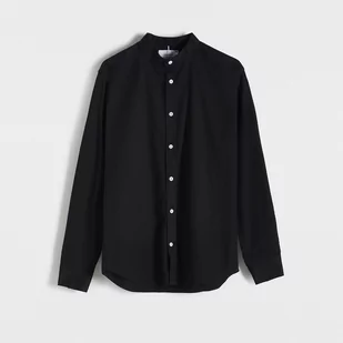 Reserved - Koszula super slim fit ze stójką - Czarny - Koszule męskie - miniaturka - grafika 1