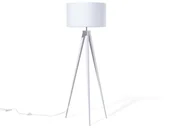 Lampy stojące - Beliani Lampa stojąca biała - podłogowa - oświetlenie - STILETTO biały - miniaturka - grafika 1