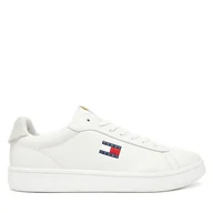 Sneakersy męskie - Sneakersy Tommy Jeans Archive '98 EM0EM01596 Écru - miniaturka - grafika 1