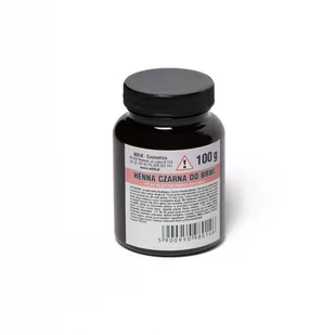 Henna Proszkowa Czarna 100G - Akcesoria i kosmetyki do stylizacji brwi - miniaturka - grafika 1