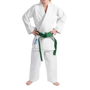 DEPICE Uniseks – japoński strój judo dla dorosłych, biały, 130 cm - Kimona, stroje i obuwie - miniaturka - grafika 1