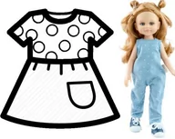 Akcesoria dla lalek - Paola Reina Ubranko Dla Lalek 32 Cm 54472 - miniaturka - grafika 1