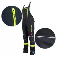 Odzież robocza - Spodnie robocze męskie OCIEPLANE OGRODNICZKI ZIMOWE Elastyczne Softshell - miniaturka - grafika 1