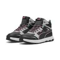 Buty trekkingowe dziecięce - Młodzieżowe sneakersy Evolve Trail PUMA Dusky Gray Pinkscape Black Pink - miniaturka - grafika 1