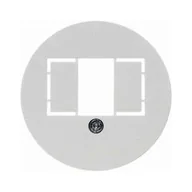 Gniazdka elektryczne - Element centralny do gniazda przyłączeniowego TAE i gniazda głośnikowego stereofonicznego, śnieżnobiały, 1930/Glas/Palazzo 1040 Berker - miniaturka - grafika 1