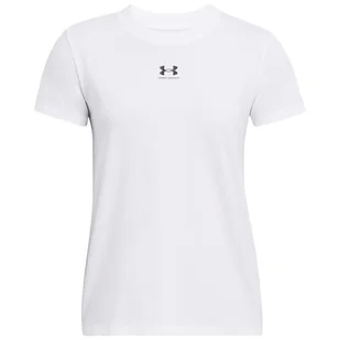 Koszulka damska Under Armour Campus Core SS Rozmiar: XS / Kolor: biały - Koszulki sportowe damskie - miniaturka - grafika 1