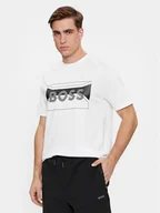 Koszulki męskie - Boss T-Shirt Tee 2 50514527 Biały Regular Fit - miniaturka - grafika 1