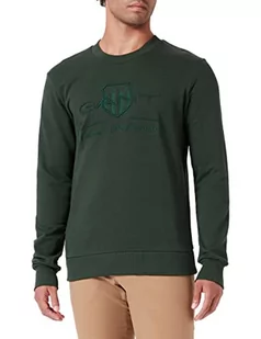 GANT sweter męski, Zielony (Storm Green), L - Swetry męskie - miniaturka - grafika 1