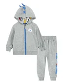 Bluzy i sweterki niemowlęce - Converse 2-częściowy zestaw w kolorze szarym - miniaturka - grafika 1