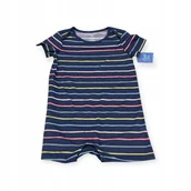 Rampersy - Rampers body dziecięcy w paski granatowy 3M - miniaturka - grafika 1