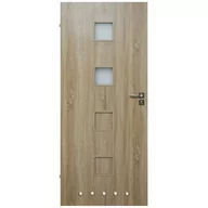 Drzwi wewnętrzne - Skrzydło łazienkowe Madeo dąb sonoma 90 lewe - miniaturka - grafika 1
