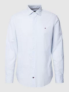 Koszule męskie - Koszula biznesowa z drobnym wzorem na całej powierzchni model ‘DANDELION’ - grafika 1