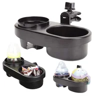 Akcesoria do wózków - Uchwyt Do Wózka Na Butelkę Kubek Przekąski Jedzenie Wielofunkcyjny Mocny - miniaturka - grafika 1