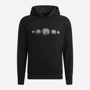 Bluza z kapturem męska Reebok Hoopwear Hoodie 100205188 2XL Czarna (1200143933831). Bluzy z kapturem męskie - Bluzy męskie - miniaturka - grafika 1