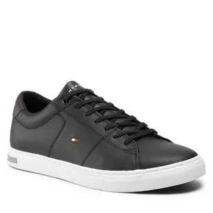 Sneakersy TOMMY HILFIGER - Essential Leather Detail Vulc FM0FM04047 Black BDS - Baleriny - miniaturka - grafika 1