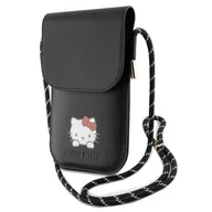Etui i futerały do telefonów - Torba HELLO KITTY Leather Daydreaming Cord Czarny - miniaturka - grafika 1