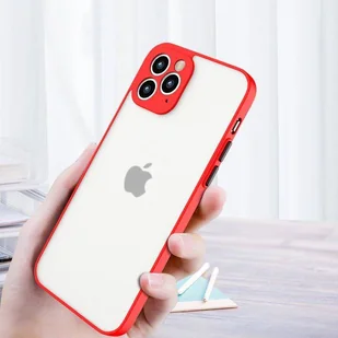 Milky Case silikonowe elastyczne półprzezroczyste etui do Samsung Galaxy A22 4G czerwony - Etui i futerały do telefonów - miniaturka - grafika 11
