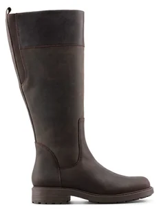 Clarks Skórzane kozaki "Orinoco2 Hi" w kolorze brązowym - Kozaki damskie - miniaturka - grafika 1