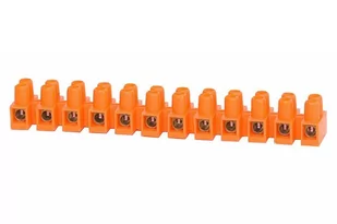 Listwa zaciskowa 12 torowa. 16mm2 pomarańczowa - Inne akcesoria elektryczne - miniaturka - grafika 1