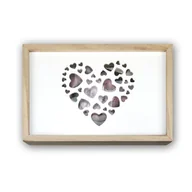 Ramki na zdjęcia - ZEP S.r.l. Love Box USB na 10 x 15 zdjęć drewniane pudełko, drewno, naturalne i białe, wymiary zewnętrzne 21,5 x 14,5 x 5 cm - miniaturka - grafika 1