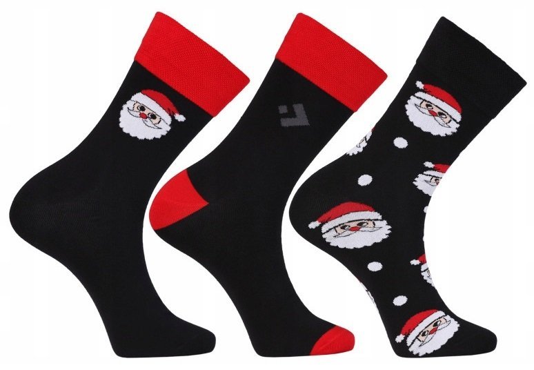 SKARPETY ŚWIĄTECZNE MĘSKIE SKARPETKI NA ŚWIĘTA PREZENT 3 PARY MORAJ 39-42