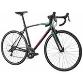 Rowery - Rower szosowy FONDRIEST Eagle 1.0 D20 28 cali Czarno-różowo-seledynowy - miniaturka - grafika 1