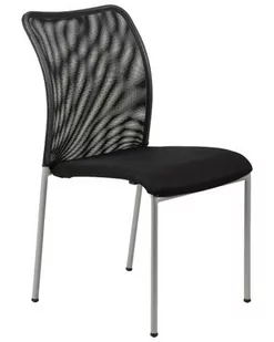 Fotel biurowy, krzesło biurowe Krzesło biurowe HN-7502 czarne/aluminium - Fotele i krzesła biurowe - miniaturka - grafika 1